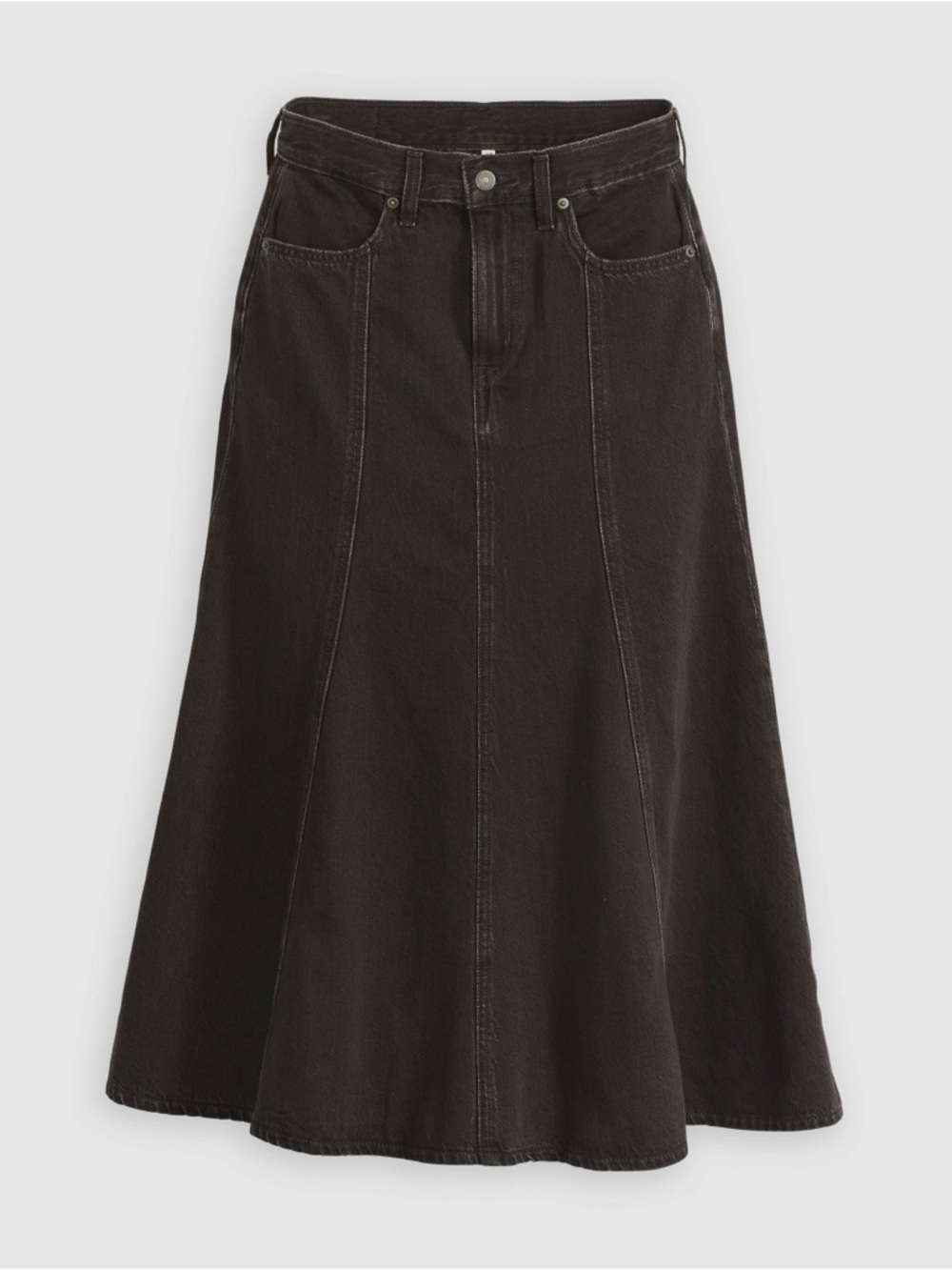 Levi’s Classic Black A-Line Denim Skirt